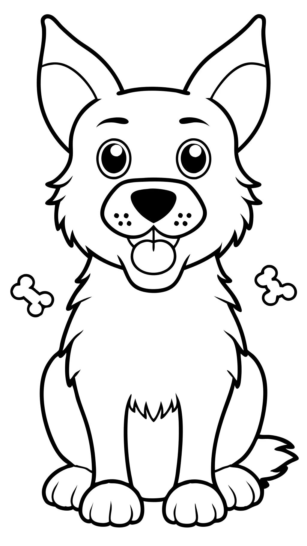 free dog printable coloring pages